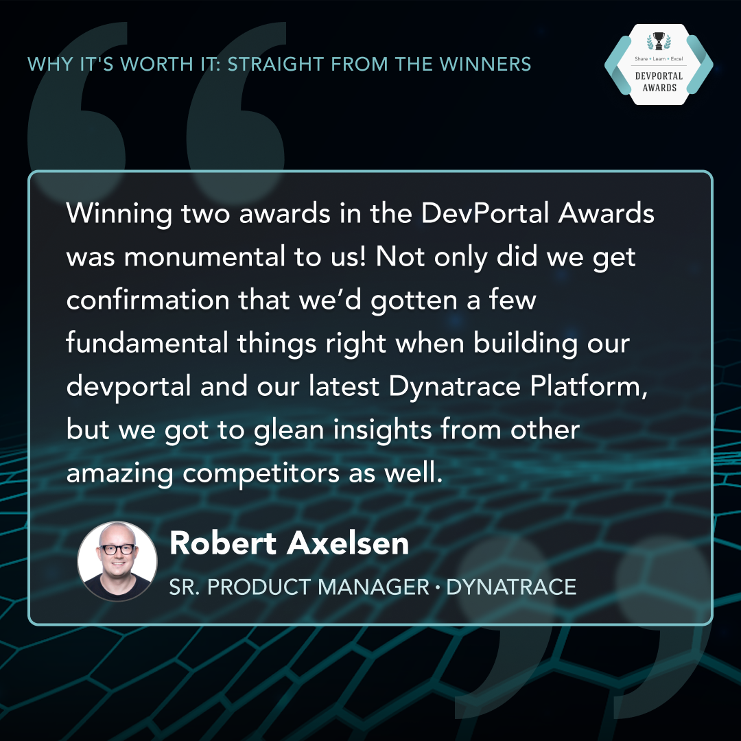 Testimonial from Robert Axelsen, Sr. Product Manager, Dynatrace