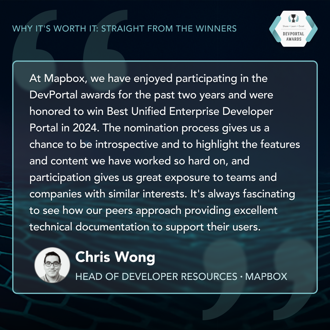 Testimonial from Chris Whong, Head of Developer Resources, Mapbox