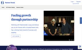 Nationwide Partner Portal home page screenshot