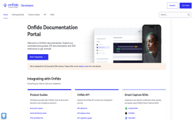 Onfido Documentation Portal home page screenshot