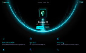 Greengage DB Home page screenshot