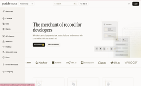 Screenshot of Paddle Docs' header