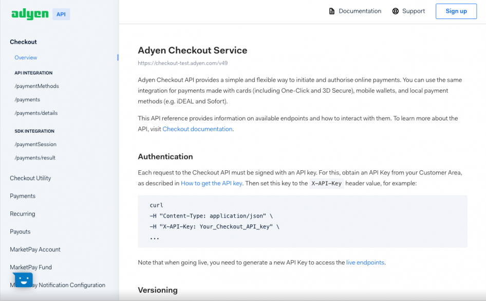 Adyen API Explorer