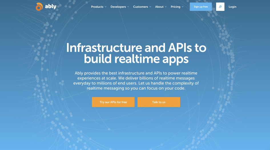 Ably.io hero screenshot