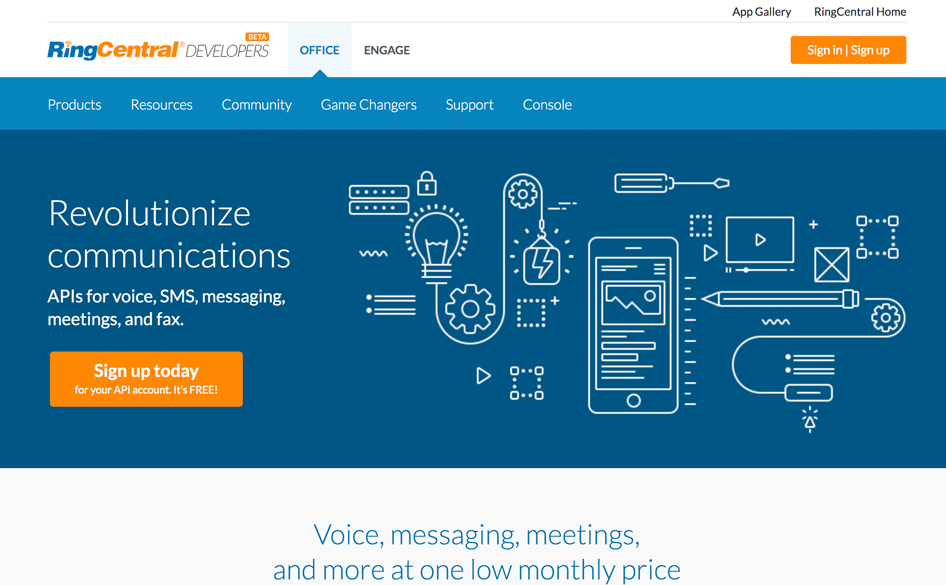 Home page