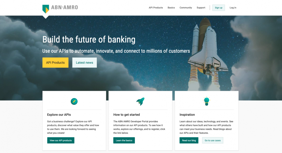 ABN Amro Developer hero screenshot