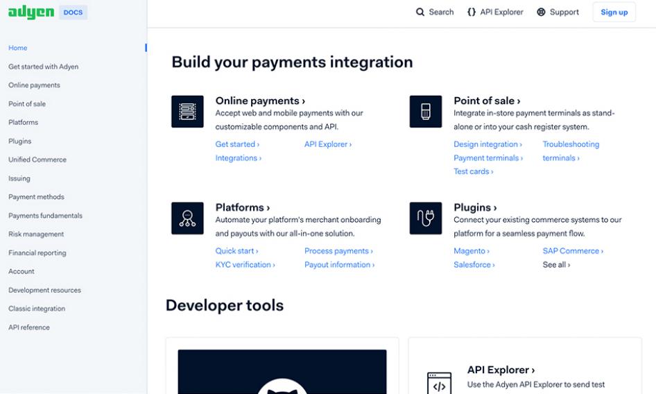 Adyen Documentation and API Explorer