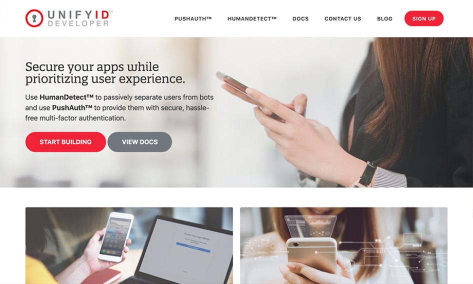 UnifyID Developer hero screenshot