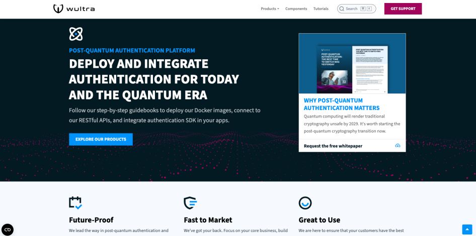 Wultra Developer Portal Home page screenshot
