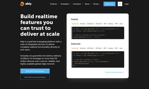 Ably.io hero screenshot